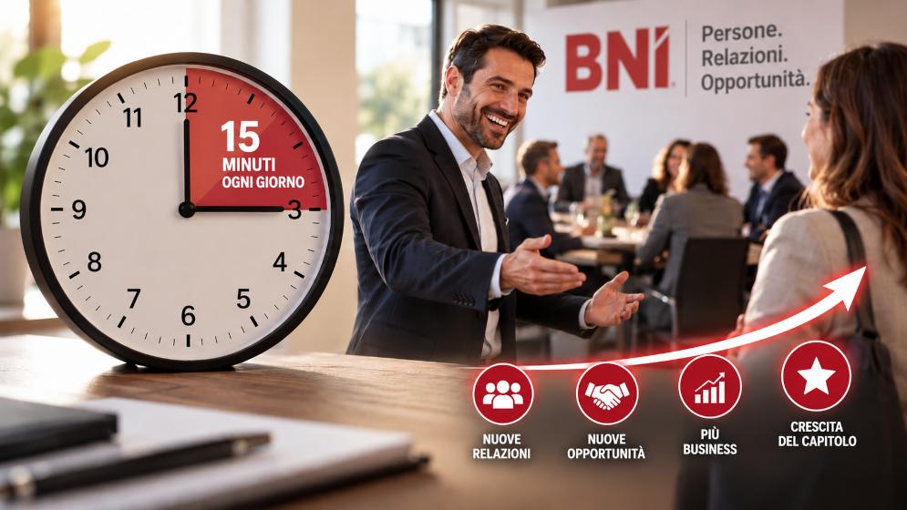 Quindici minuti al giorno per far crescere un Capitolo BNI